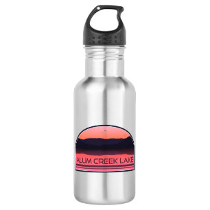 Botella De Agua Lago Alum Creek Ohio Amanecer Rojo