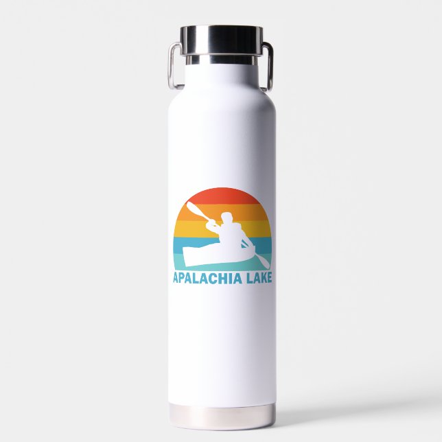 Botella De Agua Lago Apalachia Carolina del Norte Kayak (Delantero)