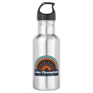 Botella De Agua Lago Champlain New York Vermont Rainbow