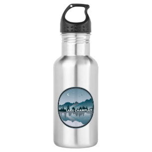 Botella De Agua Lago Champlain Nueva York Vermont Reflexión