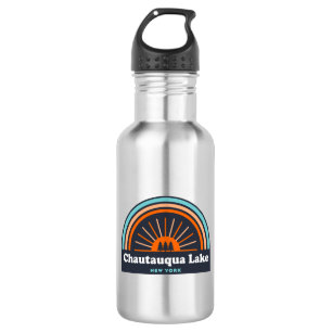 Botella De Agua Lago Chautauqua Arcoiris de Nueva York