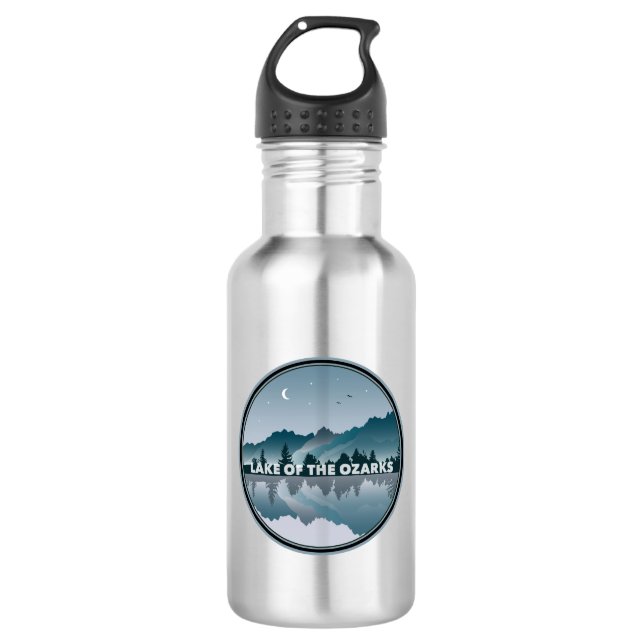 Botella De Agua Lago De Los Ozarks Reflexión Misuri (Anverso)