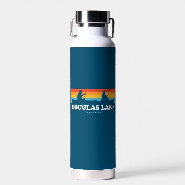 Botella De Agua Lago Douglas Tennessee Canoa (Delantero)