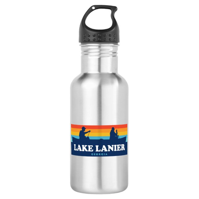 Botella De Agua Lago Lanier Georgia Canoe (Anverso)