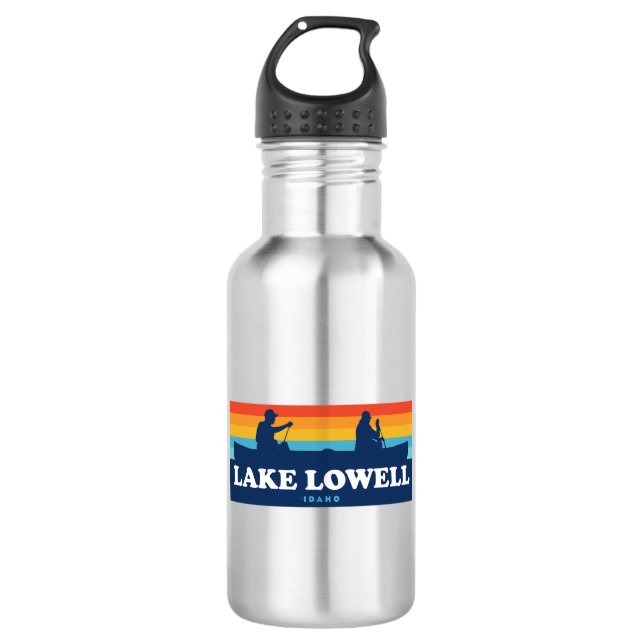Botella De Agua Lago Lowell Idaho Canoe (Anverso)