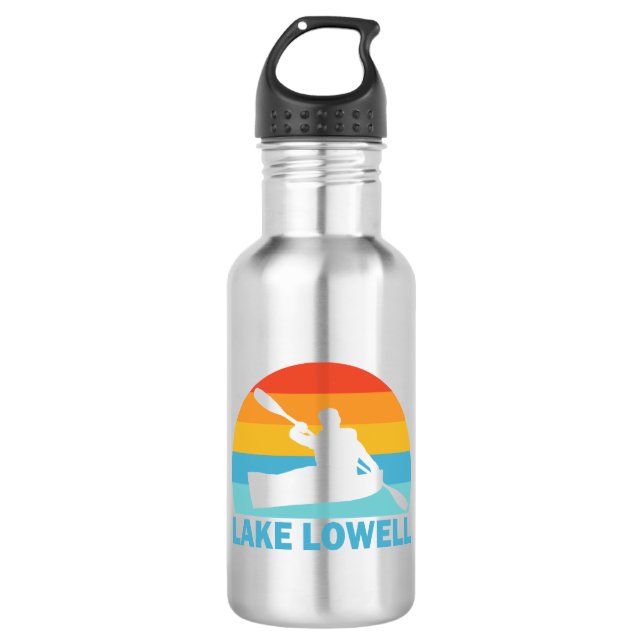 Botella De Agua Lago Lowell Idaho Kayak (Anverso)