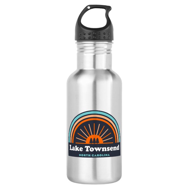 Botella De Agua Lago Townsend North Carolina Rainbow (Anverso)