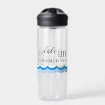 Botella De Agua Lago Vida Cuz Las Playas Son Saladas<br><div class="desc">Este diseño puede ser personalizado en el área proporcionada cambiando la foto y/o el texto. O puede personalizarse haciendo clic en Personalizar esta plantilla y, a continuación, eligiendo la opción de hacer clic en el personalizar y eliminando o cambiando el color del fondo, agregando texto, cambiando el color o estilo...</div>