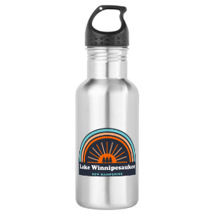 Botella De Agua Lago Winnipesaukee Nuevo Hampshire Arcoiris