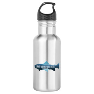 Botella De Agua Lago Winnipesaukee Nuevo Hampshire Fish