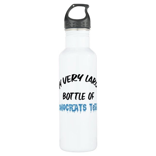 Botella De Agua Lágrimas de los demócratas (Anverso)