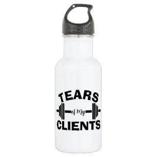 Botella De Agua Lágrimas de mi cliente regalo de entrenador person
