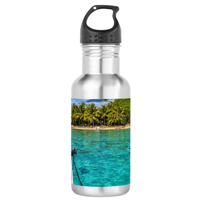 Botella De Agua laguna de Bora Bora (Anverso)