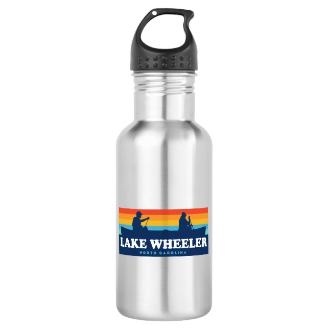 Botella De Agua Lake Wheeler North Carolina Canoe (Anverso)