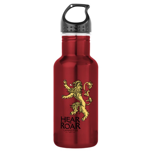 Botella De Agua Lannister Sigil - Escúchame Roar (Anverso)