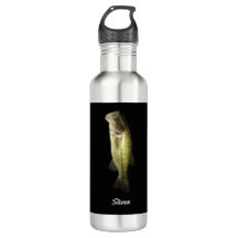 Largemouth Bass Fish Black Personalizado