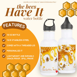 Botella de agua "Las abejas lo tienen"