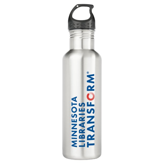 Botella De Agua Las bibliotecas de Minnesota transforman (Anverso)