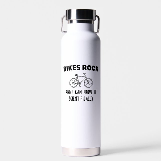 Botella De Agua Las Bicicletas Rock Y Puedo Demostrarlo Científica (Delantero)