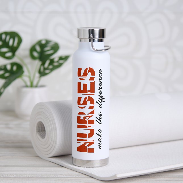 Botella De Agua Las Enfermeras Hacen La Diferencia (Yoga)