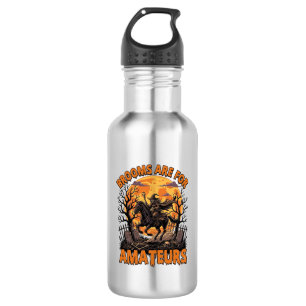 Botella De Agua Las Escobas Son Amateur Bruja De Halloween Caballo