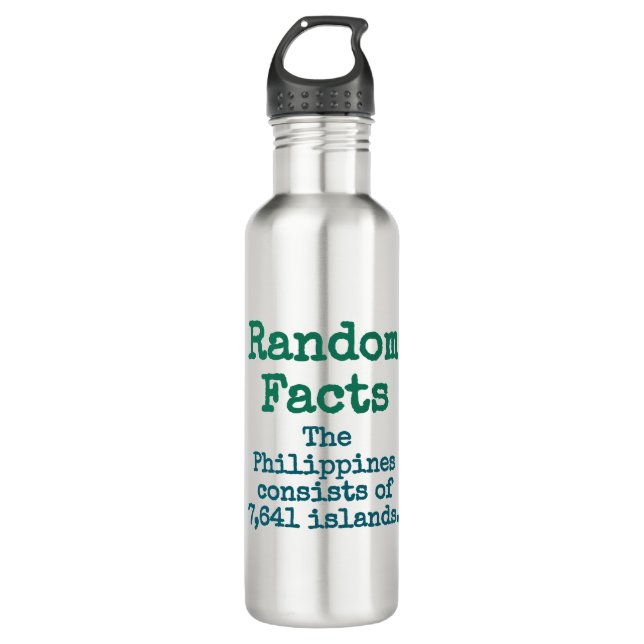 Botella De Agua Las Filipinas Consta De 7641 Islas - Trivia (Anverso)