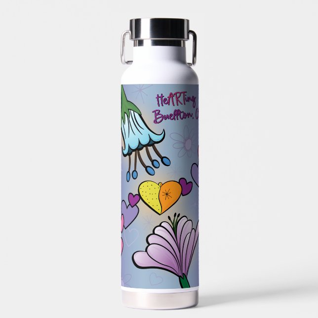 Botella de agua - Las flores de los ARTing - Buell (Delantero)