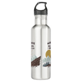 Botella De Agua Las montañas no se mueven, pero se puede