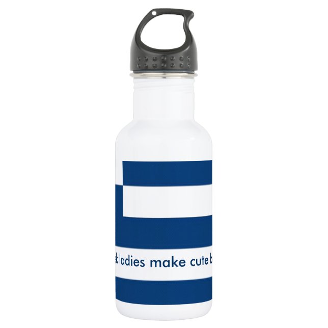 Botella De Agua Las mujeres griegas hacen bebés lindos (Anverso)