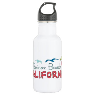 Botella De Agua Las palmas artísticas de Bolinas Beach California