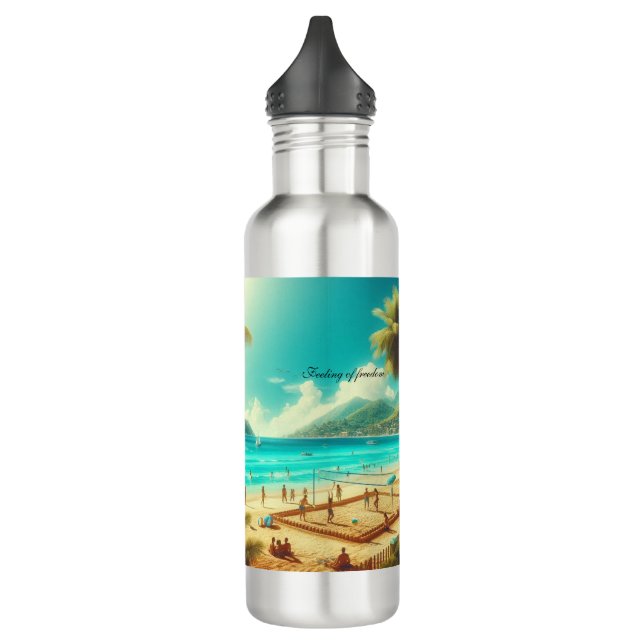 Botella De Agua Las playas son paraísos serenos (Izquierda)