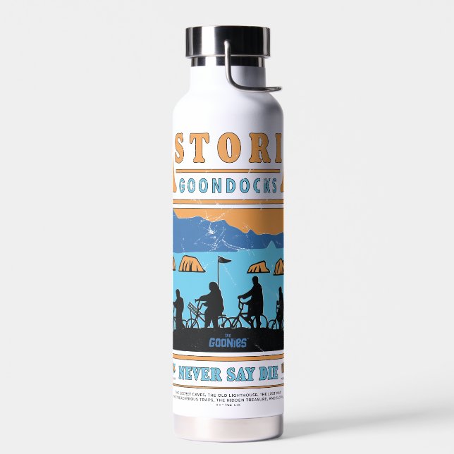 Botella De Agua Las siluetas tontas sobre el muelle de Astoria (Izquierdo)