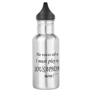 Botella De Agua Las voces de Sousaphone dicen que hay que jugar