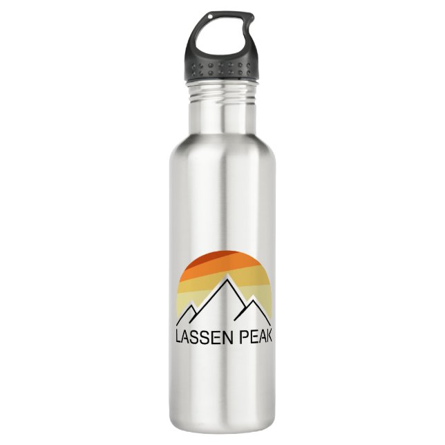 Botella De Agua Lassen Peak California Retro (Anverso)