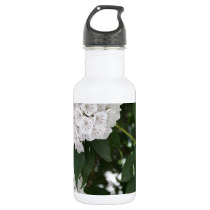 Botella De Agua Laurel Floral de la Montaña Blanca