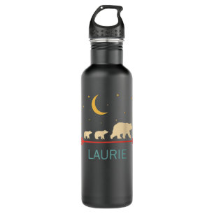 Botella De Agua Laurie Name Gift Personalizado Mama Bear Con 2 Cub