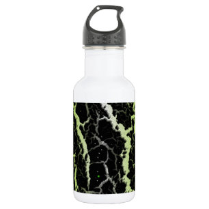 Botella De Agua Lava Espacial Agrietada - Blanco/Lima