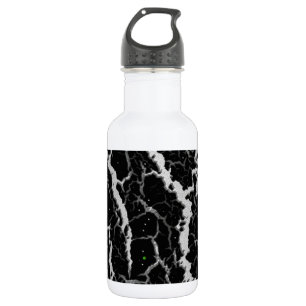 Botella De Agua Lava espacial agrietada - Blanco/Plata