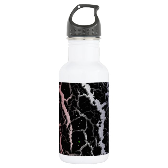 Botella De Agua Lava Espacial Agrietada - Rojo/Blanco/Azul (Anverso)