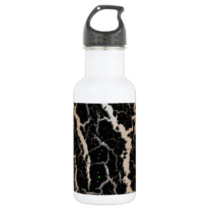Botella De Agua Lava espacial craqueada - Blanco/Bronce