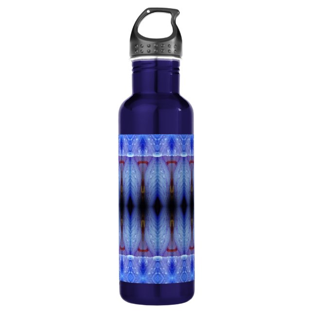 Botella De Agua Lavender Art Deco Recoleta Ikat (Anverso)