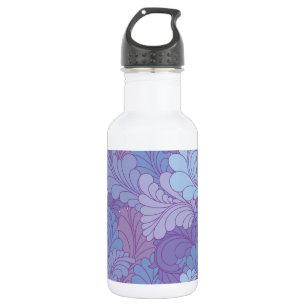 Botella De Agua Lavender Pañuelas de Paisley Púrpura Retro Floral