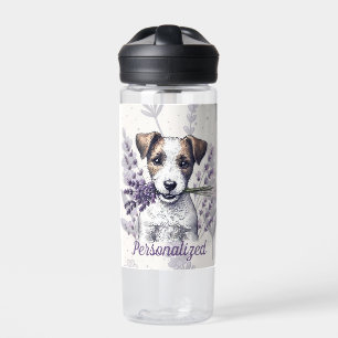 Botella De Agua Lavender Terrier Love