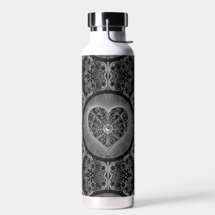 Botella De Agua Lazo cerámico Negro