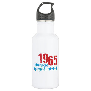 Botella De Agua leaque 1965 del vintage