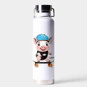 Botella De Agua Lechón personalizado En Skateboard Que Permite Hac