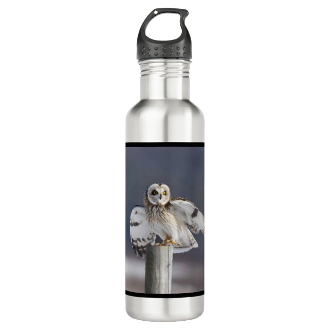 Botella De Agua Lechuza Corta 2 (Anverso)