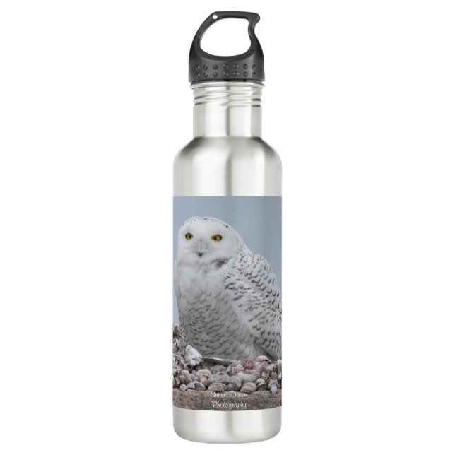 Botella De Agua Lechuza nevada en Snells (Anverso)
