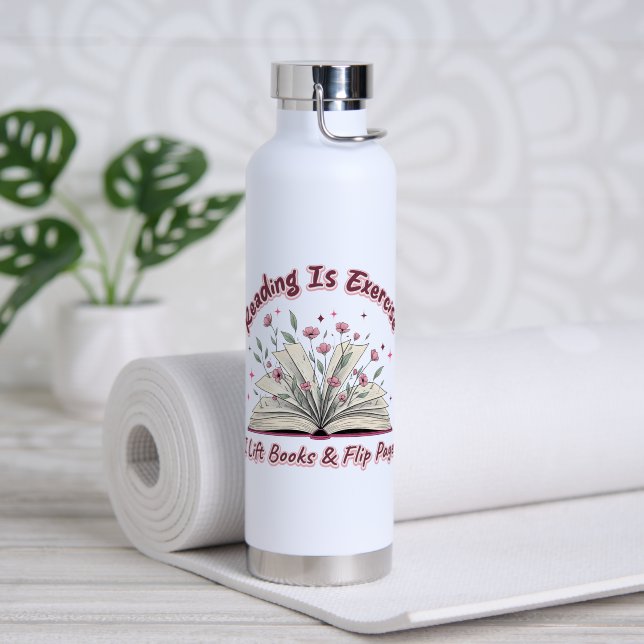 Botella De Agua Leer es ejercicio... (Yoga (girado))