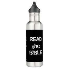 Botella De Agua Leer la Biblia Negra